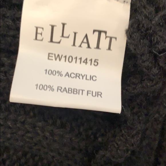 Black rabbit fur vest - Picture 3 of 4